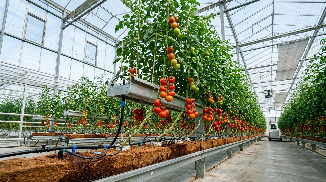 Commercial Greenhouse Hydroponics